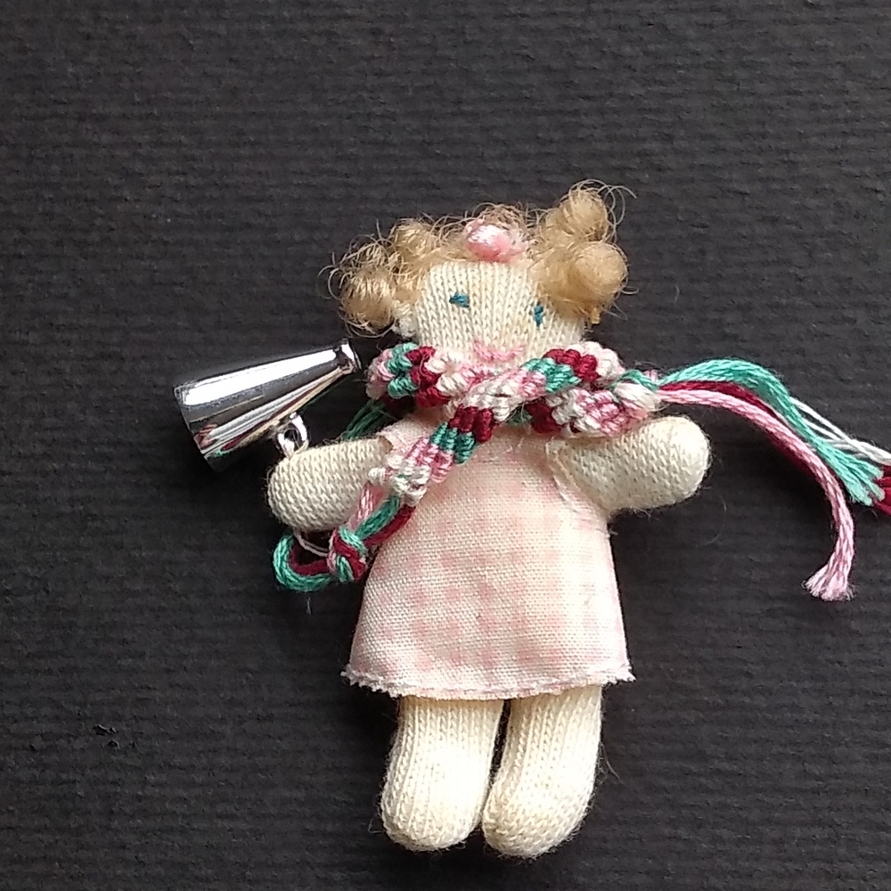 silver megaphone charm